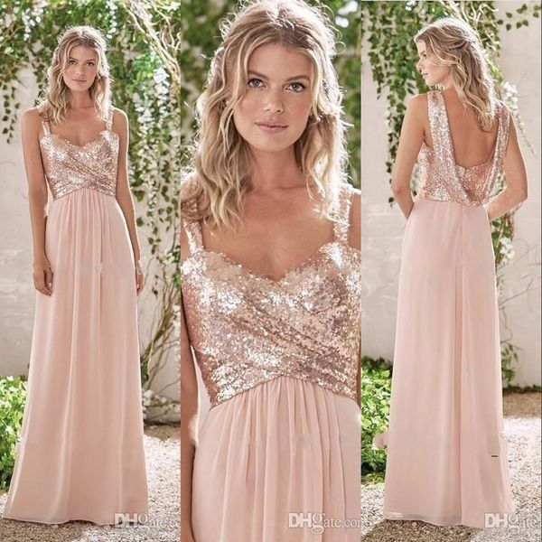 2020 bridesmaid dresses blush pink spaghetti straps sequins ruched sleeveless backless chiffon beach long party dresses wedding guest dress, White;pink
2020 bridesmaid dresses blush pink spaghetti straps sequins ruched sleeveless backless chiffon beach long party dresses wedding guest dress, White;pink