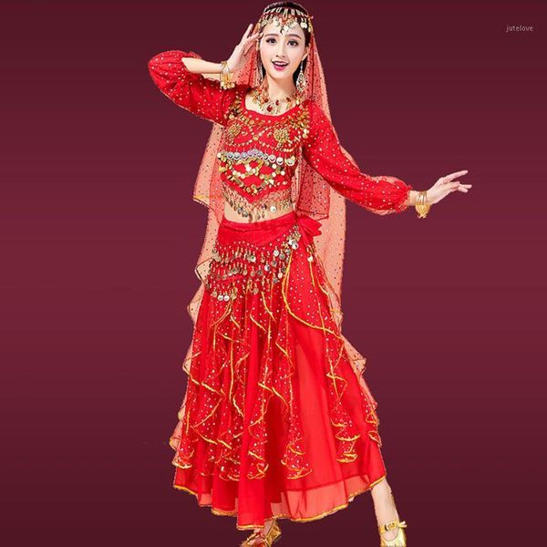 belly dance dress set women pants waist chain veil headdress earring bracelet bellydance costume dancing performance 00371, Black;red
belly dance dress set women pants waist chain veil headdress earring bracelet bellydance costume dancing performance 00371, Black;red