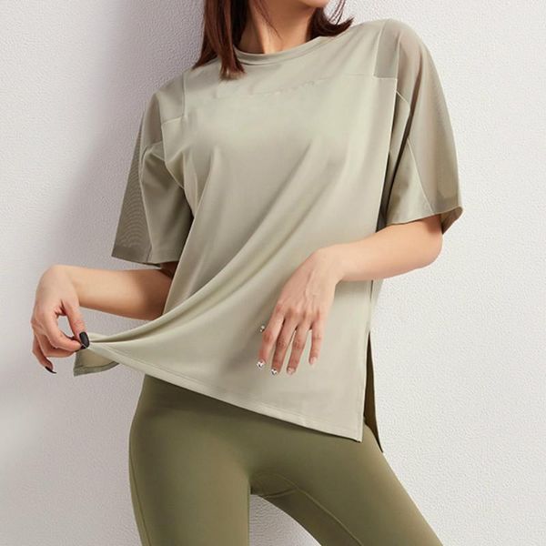 outdoor t-shirts sportswear t-shirt women short-sleeve trainning exercise casual mesh shoulder fitness run quick dry yoga t shirt, Gray;blue
outdoor t-shirts sportswear t-shirt women short-sleeve trainning exercise casual mesh shoulder fitness run quick dry yoga t shirt, Gray;blue