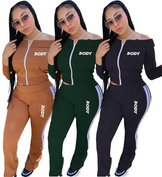 fashion design body letter tracksuit off shoulder hoodie zipper jacket zip coat and pants two pieces outfits casual sports suits new d102805, White
fashion design body letter tracksuit off shoulder hoodie zipper jacket zip coat and pants two pieces outfits casual sports suits new d102805, White