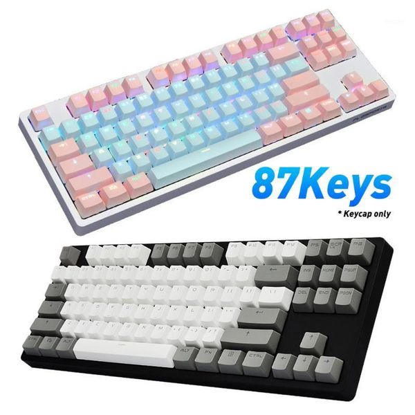 87pcs/set pbt color matching light-proof mechanical keyboard keycaps replacement keyboard cap portable accessories1
87pcs/set pbt color matching light-proof mechanical keyboard keycaps replacement keyboard cap portable accessories1