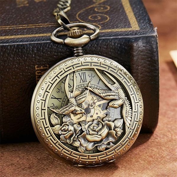 phoenix bird retro mechanical pocket watch with chain engraved hand winding pendant clock men bronze sliver flip fob watches t200502, Slivery;golden
phoenix bird retro mechanical pocket watch with chain engraved hand winding pendant clock men bronze sliver flip fob watches t200502, Slivery;golden