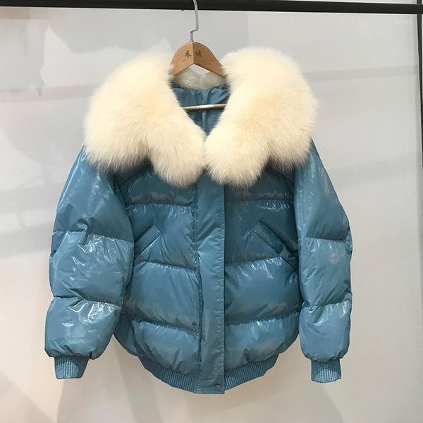 large real fur collar 2019 winter coat women 90%white duck down jacket women loose warm down parka overcoat female outerwear1, Black
large real fur collar 2019 winter coat women 90%white duck down jacket women loose warm down parka overcoat female outerwear1, Black