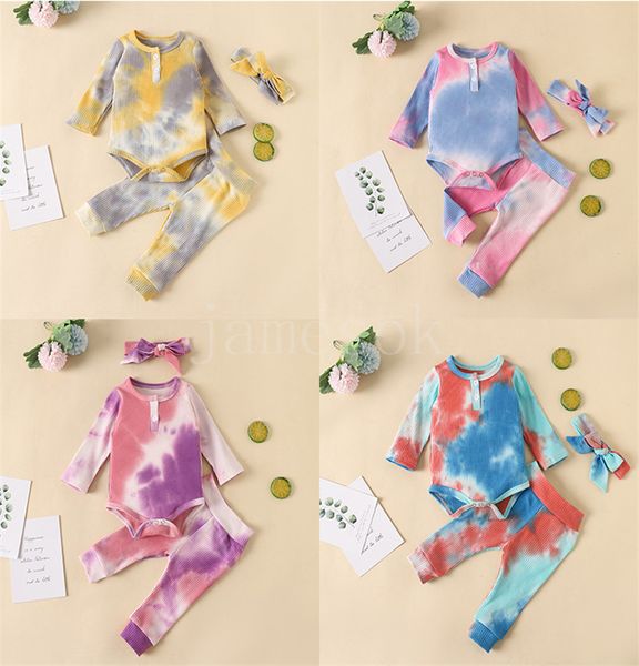 autumn kids clothes article pit tie dyed clothing sets baby long sleeve romper + pants + headbands 3pcs/set boutique child outfits db19, White
autumn kids clothes article pit tie dyed clothing sets baby long sleeve romper + pants + headbands 3pcs/set boutique child outfits db19, White
