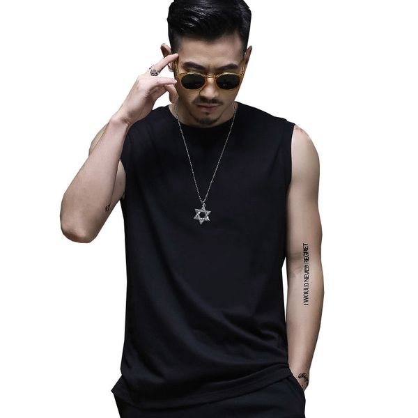 men tank cotton bodybuilding bottoming vest man muscle singlet casual clothing sleeveless underwear fitness undershirt, White;black
men tank cotton bodybuilding bottoming vest man muscle singlet casual clothing sleeveless underwear fitness undershirt, White;black