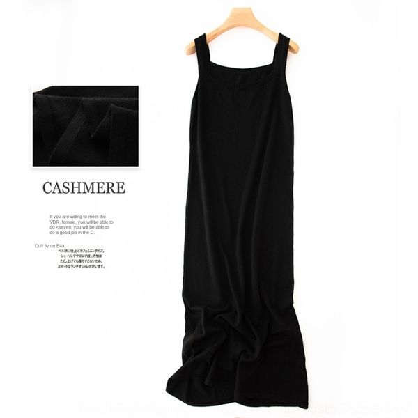 f0cdx medium and long dress vestcamisole suspender slim fitting dress backing knitted summer wear cashmere with large size vest female chunq, Black;gray
f0cdx medium and long dress vestcamisole suspender slim fitting dress backing knitted summer wear cashmere with large size vest female chunq, Black;gray
