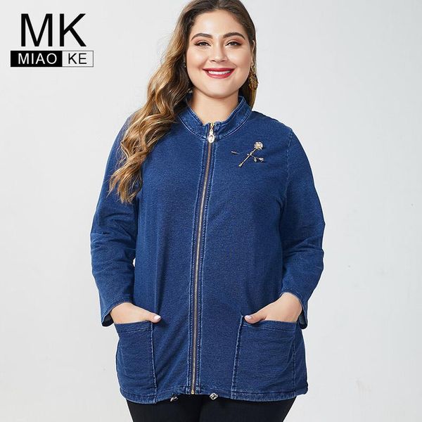 women's jackets 2021 autumn winter womens plus size long sleeve denim jacket and coats fashion ladies femal vintage jean, Black;brown
women's jackets 2021 autumn winter womens plus size long sleeve denim jacket and coats fashion ladies femal vintage jean, Black;brown