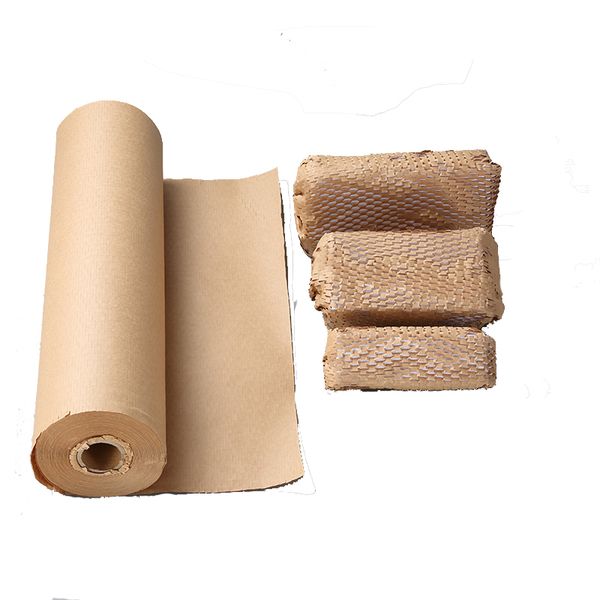kraft packaging paper 11.8inch*130ft (30cm*40m) honeycomb cushioning wrap roll perforated-packing for gift packing moving jk2102xb
kraft packaging paper 11.8inch*130ft (30cm*40m) honeycomb cushioning wrap roll perforated-packing for gift packing moving jk2102xb