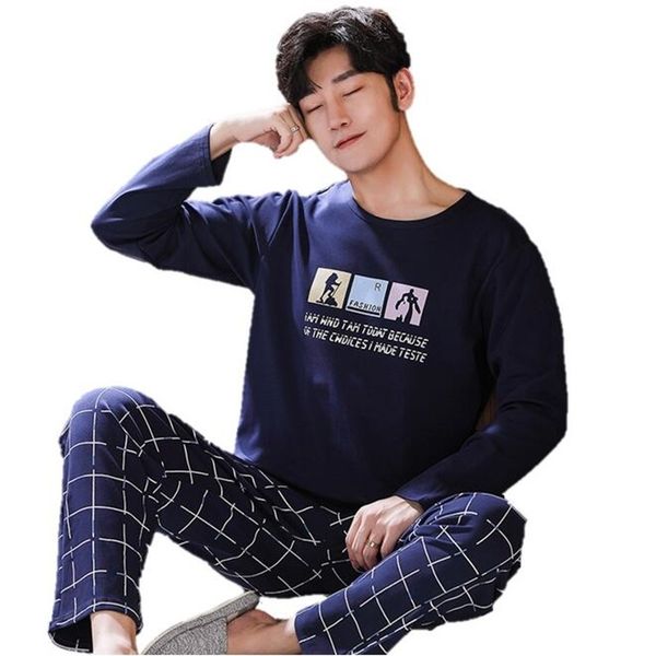 winter and autumn mens pyjamas 100% cotton pajamas long-sleeve casual men pajama set plus size l-4xl sleepwear 201023, Black;brown
winter and autumn mens pyjamas 100% cotton pajamas long-sleeve casual men pajama set plus size l-4xl sleepwear 201023, Black;brown