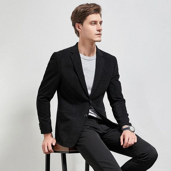 2021 new autumn/winter korean version of the men's suit fashion simple black men's jacket casual small suit, White;black
2021 new autumn/winter korean version of the men's suit fashion simple black men's jacket casual small suit, White;black