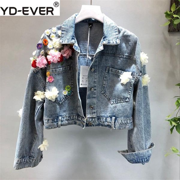 flower appliques women denim jacket 2020 spring autumn embroidery sequins outwear single breasted pockets chic coat 69600, Black;brown
flower appliques women denim jacket 2020 spring autumn embroidery sequins outwear single breasted pockets chic coat 69600, Black;brown