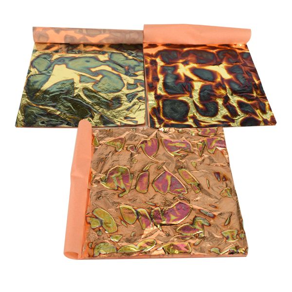 colorful variegated gold foil leaf of 3 colors - red green blue leaf each color in one booklet total 3 booklets 15pcs - 14x14 cm 1019
colorful variegated gold foil leaf of 3 colors - red green blue leaf each color in one booklet total 3 booklets 15pcs - 14x14 cm 1019