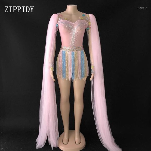 stage wear pink mesh rhinestones tassel bodysuit long sleeves dance multi-color fringes costume nightclub singer cute leotard1, Black;red
stage wear pink mesh rhinestones tassel bodysuit long sleeves dance multi-color fringes costume nightclub singer cute leotard1, Black;red