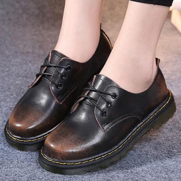 spring genuine leather pure handmade shoes retro girl brush color shoes women's casual flats soft surface woman fa147, Black
spring genuine leather pure handmade shoes retro girl brush color shoes women's casual flats soft surface woman fa147, Black