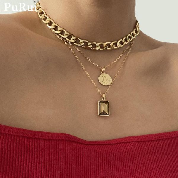 pendant necklaces purui layered coin choker necklace for women punk cuban link chain metal gold color gothic collar jewelry, Silver
pendant necklaces purui layered coin choker necklace for women punk cuban link chain metal gold color gothic collar jewelry, Silver