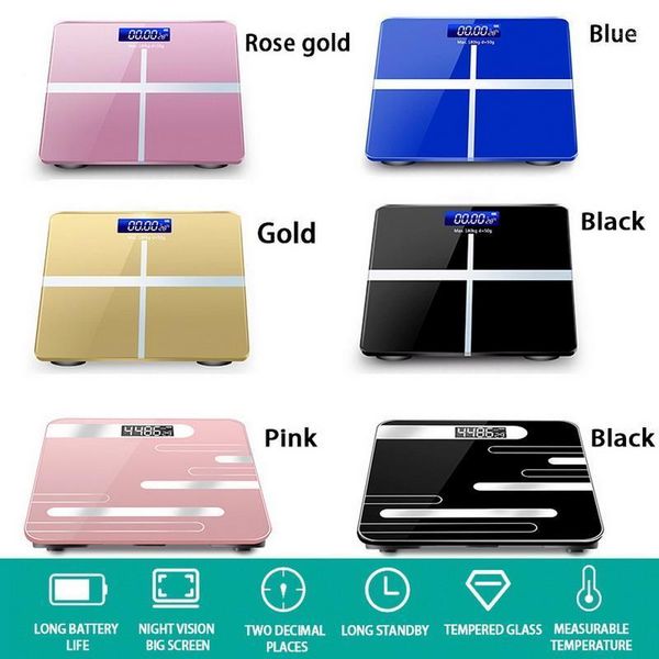 bathroom & kitchen scales floor body scale glass smart electronic usb charging lcd display weighing home digital weight scale1
bathroom & kitchen scales floor body scale glass smart electronic usb charging lcd display weighing home digital weight scale1