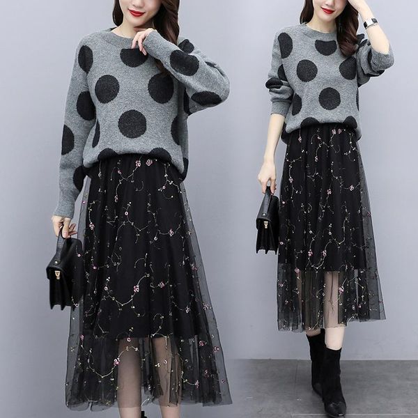 women's tracksuits 2021 two piece set women skirts long sleeve + skirt for female sweater+knitted autumn suit, Gray
women's tracksuits 2021 two piece set women skirts long sleeve + skirt for female sweater+knitted autumn suit, Gray