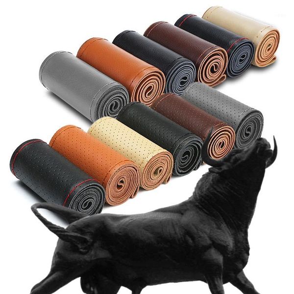 genuine leather braid car steering wheel cover with needles thread automobile cowhide braiding for 38 cm 15 inch steering wheel1
genuine leather braid car steering wheel cover with needles thread automobile cowhide braiding for 38 cm 15 inch steering wheel1