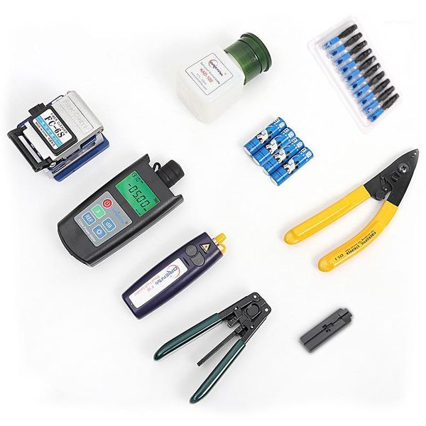 fiber optic equipment 11 pcs ftth tool kit with power meter vfl fc-6s cleaver wire stripper cfs 2 miller sc fast connector sets1
fiber optic equipment 11 pcs ftth tool kit with power meter vfl fc-6s cleaver wire stripper cfs 2 miller sc fast connector sets1