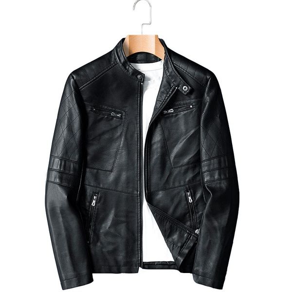 men's fur & faux mens leather jackets spring casual stand collar motorcycle pu jacket coat outerwear male clothes jaqueta de couro, Black
men's fur & faux mens leather jackets spring casual stand collar motorcycle pu jacket coat outerwear male clothes jaqueta de couro, Black