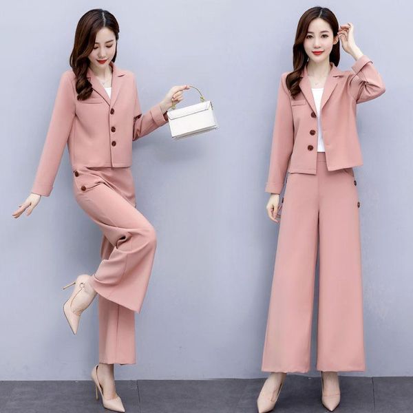 early autumn small suit, female 2020 new autumn korean fashion fashion business wear wide leg pants two-piece female, White
early autumn small suit, female 2020 new autumn korean fashion fashion business wear wide leg pants two-piece female, White