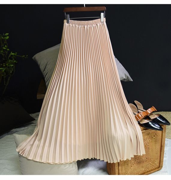 2021 new sherhure maxi high waist women boho white long pleated skirt with lining jupe femme saia x3ki, Black
2021 new sherhure maxi high waist women boho white long pleated skirt with lining jupe femme saia x3ki, Black