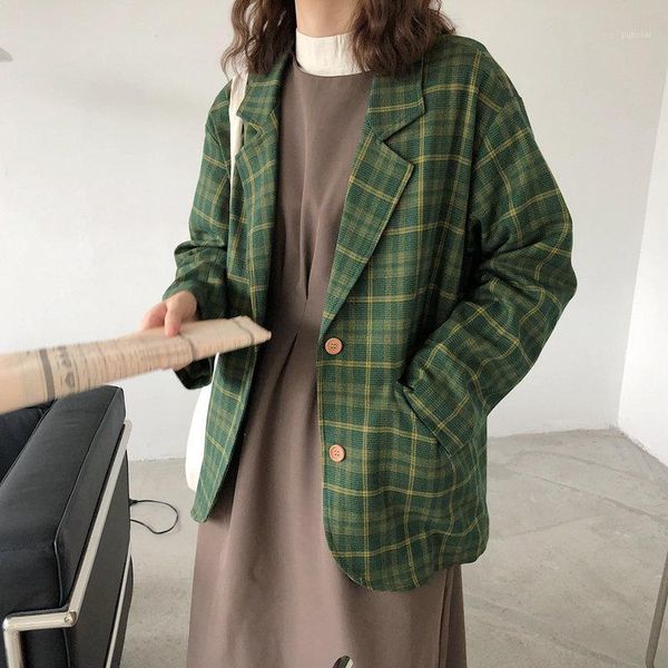 alien kitty chic brief all match green plaid vintage streetwear feminine retro loose office lady casual stylish women blazers1, White;black
alien kitty chic brief all match green plaid vintage streetwear feminine retro loose office lady casual stylish women blazers1, White;black