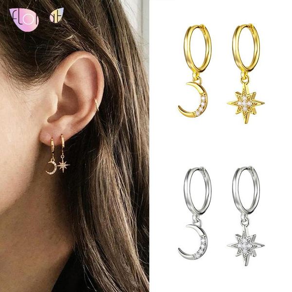 hoop & huggie 925 silver huggies moon star crescent earrings minimalist stackable hoops starburst for women a30, Golden;silver
hoop & huggie 925 silver huggies moon star crescent earrings minimalist stackable hoops starburst for women a30, Golden;silver