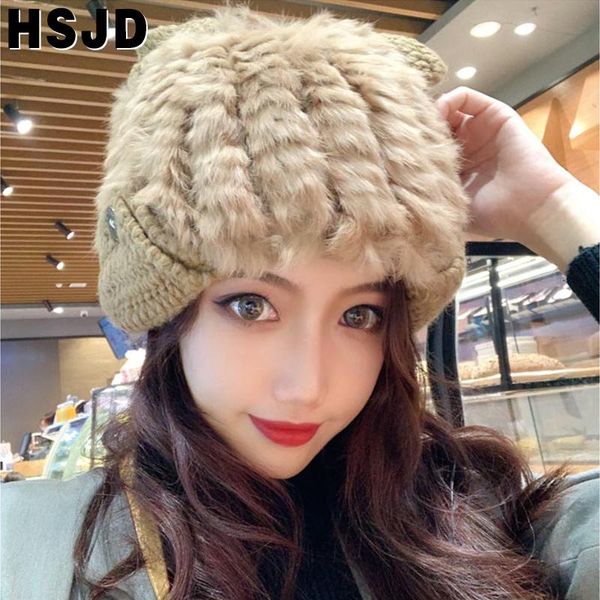 beanie/skull caps real fur beanies hat cute ear winter hats for women russian warm female ski cap protection, Blue;gray
beanie/skull caps real fur beanies hat cute ear winter hats for women russian warm female ski cap protection, Blue;gray