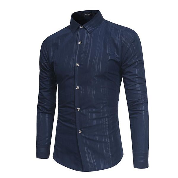 men's casual shirts spring and summer brand british fashion dark print long-sleeved slim shirt high-quality business dress jk, White;black
men's casual shirts spring and summer brand british fashion dark print long-sleeved slim shirt high-quality business dress jk, White;black