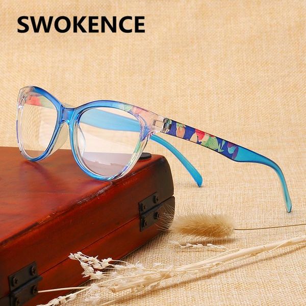 sunglasses swokence cat eye reading glasses women men name brand fashion designer anti-fatigue spring hinge presbyopia eyeglasses r153, White;black 
sunglasses swokence cat eye reading glasses women men name brand fashion designer anti-fatigue spring hinge presbyopia eyeglasses r153, White;black