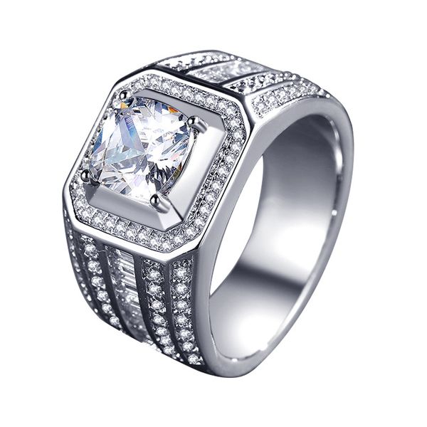 european and american fashion high-end mjz042 europe mans ring stylish parquet square diamond big mans ring cross-border accessories cou, Silver
european and american fashion high-end mjz042 europe mans ring stylish parquet square diamond big mans ring cross-border accessories cou, Silver