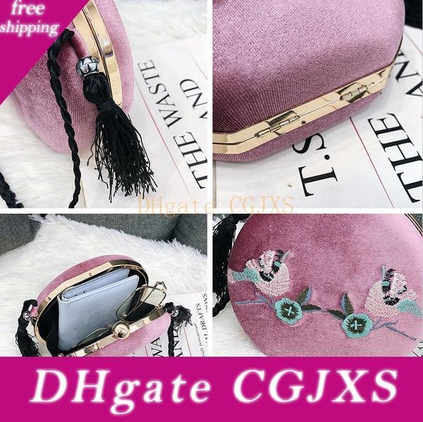 factory wholesale women handbag fashion embroidery flower shell bag sweet air round hard box bag new tassel decoration women dinner bag 6698
factory wholesale women handbag fashion embroidery flower shell bag sweet air round hard box bag new tassel decoration women dinner bag 6698