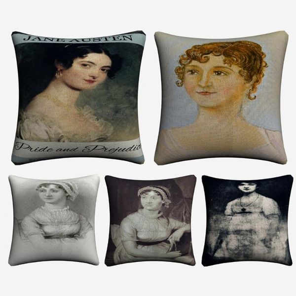 the portrait of jane austen vintage cotton linen cushion covers 45x45cm classic pillowcase for sofa home decoration almofada
the portrait of jane austen vintage cotton linen cushion covers 45x45cm classic pillowcase for sofa home decoration almofada