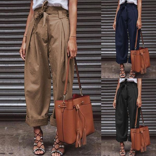 women paper bag pants cotton linen high waist wide leg pants female fashion zipper up belted chic work trousers pantalon, Black;white
women paper bag pants cotton linen high waist wide leg pants female fashion zipper up belted chic work trousers pantalon, Black;white