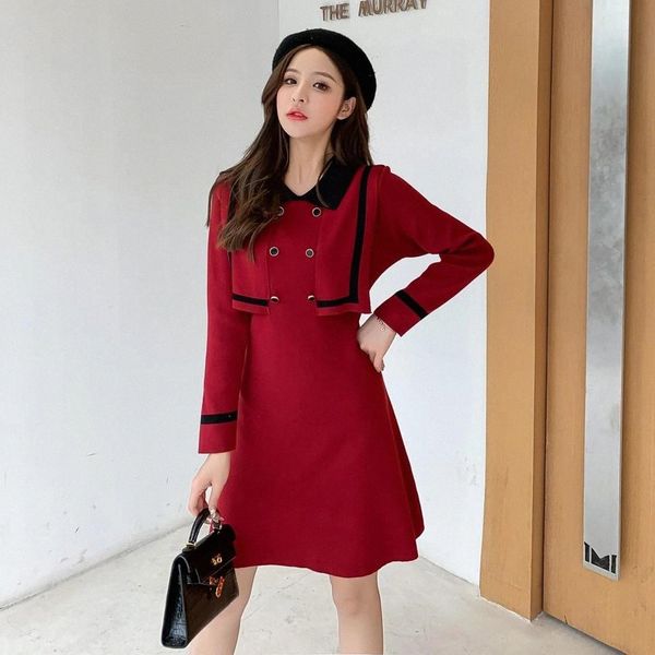 jxmyy light luxury ladies temperament small fragrance polo knitted dress 2020 new korean version of contrast color base skirt #rf4j, Black;gray
jxmyy light luxury ladies temperament small fragrance polo knitted dress 2020 new korean version of contrast color base skirt #rf4j, Black;gray