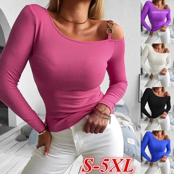 solid color tees kintting female clothing 2021 new designers tshirts womens strapless long sleeve slim, White
solid color tees kintting female clothing 2021 new designers tshirts womens strapless long sleeve slim, White