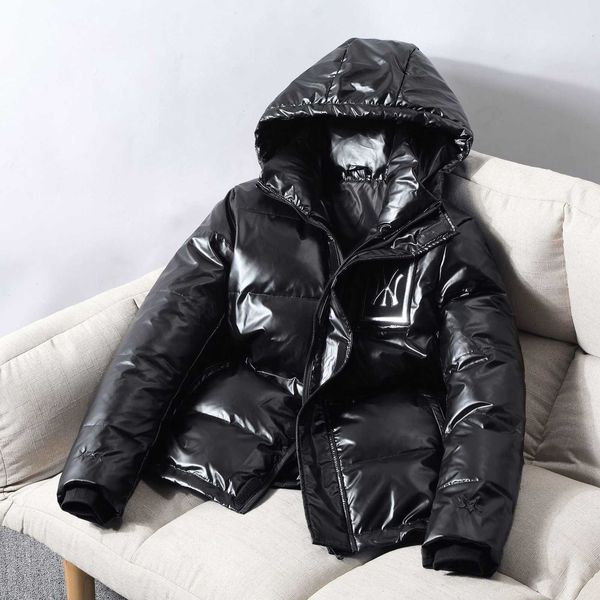 bright face short thiened hooded young men's and women's same couple warm white down winter jaet, Black
bright face short thiened hooded young men's and women's same couple warm white down winter jaet, Black