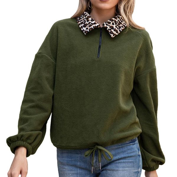 2020 autumn women double-sided flannel brief paragraph leopard color matching draw string fleece of wool garment leisure fashion, Black
2020 autumn women double-sided flannel brief paragraph leopard color matching draw string fleece of wool garment leisure fashion, Black
