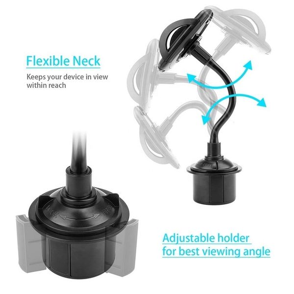 mobile bracket phone accessories flexible car drink mount bottle cup holder