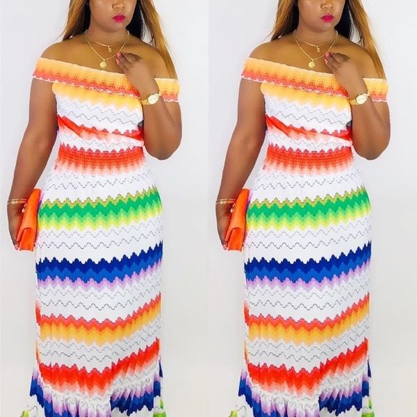 new women summer off shoulder wave striped print mermaid maxi dress floor length beach party long dresses vestidos gllzl560 y200109, White;black
new women summer off shoulder wave striped print mermaid maxi dress floor length beach party long dresses vestidos gllzl560 y200109, White;black