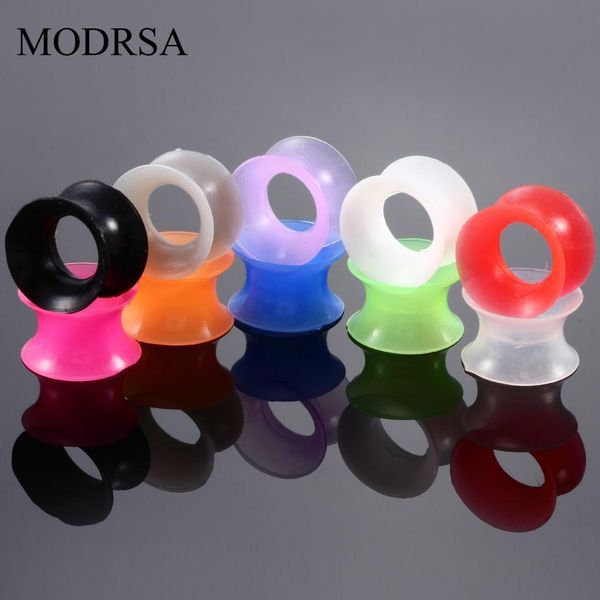 modrsa 1pair sile thin ear skin ear tunnels soft ear plugs gauges round earlets flesh expander oreille body piercing q bbyjtc, Silver
modrsa 1pair sile thin ear skin ear tunnels soft ear plugs gauges round earlets flesh expander oreille body piercing q bbyjtc, Silver