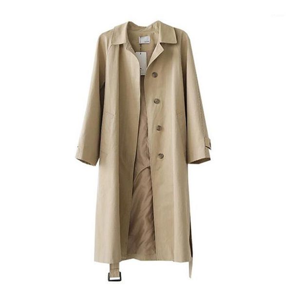 2020 new spring autumn hidden single breasted windbreaker fashion long trench coat women female casual coats lm2361, Tan;black
2020 new spring autumn hidden single breasted windbreaker fashion long trench coat women female casual coats lm2361, Tan;black