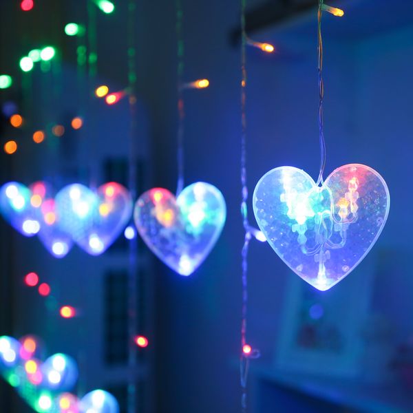 10 strings of medium love curtain lights christmas decoration 108l 2.5 meters long led indoor/outdoor party wedding decoration
10 strings of medium love curtain lights christmas decoration 108l 2.5 meters long led indoor/outdoor party wedding decoration