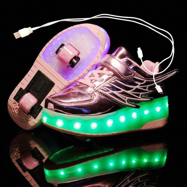 new pink gold usb charging fashion girls boys led light roller skate shoes for children kids sneakers with wheels two wheels #bq4n
new pink gold usb charging fashion girls boys led light roller skate shoes for children kids sneakers with wheels two wheels #bq4n