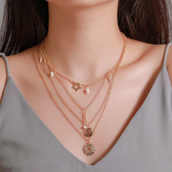 pendant necklaces bacolod gold color star cross vintage necklace pearls alloy round geometric women girls neckalce fashion jewelry 2021, Silver
pendant necklaces bacolod gold color star cross vintage necklace pearls alloy round geometric women girls neckalce fashion jewelry 2021, Silver