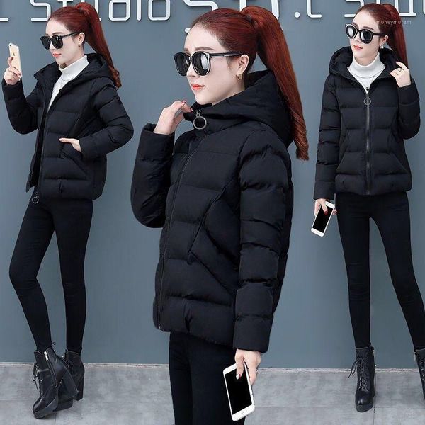 women's down & parkas 2021 jacket women winter fashion warm thick solid short style cotton padded coat stand collar jacket1, Black
women's down & parkas 2021 jacket women winter fashion warm thick solid short style cotton padded coat stand collar jacket1, Black
