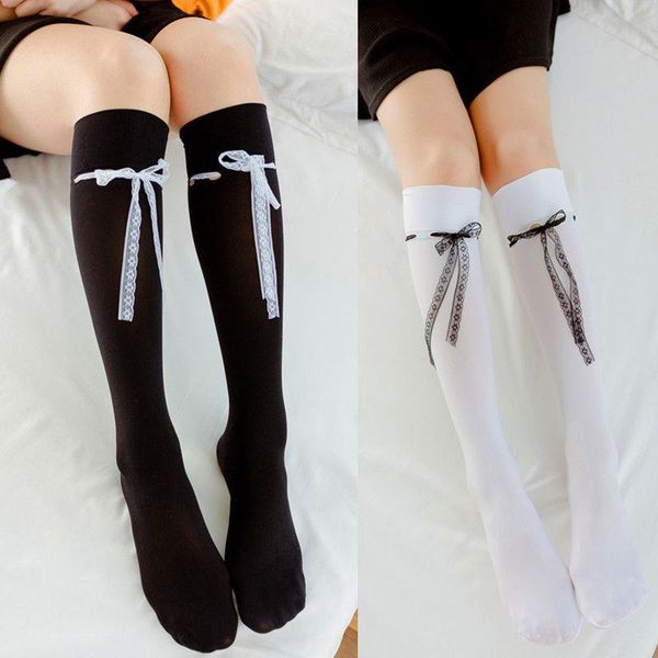 1pair cosplay stockings school student stockings spring summer opaque knee-high elastic women lace, Black;white
1pair cosplay stockings school student stockings spring summer opaque knee-high elastic women lace, Black;white