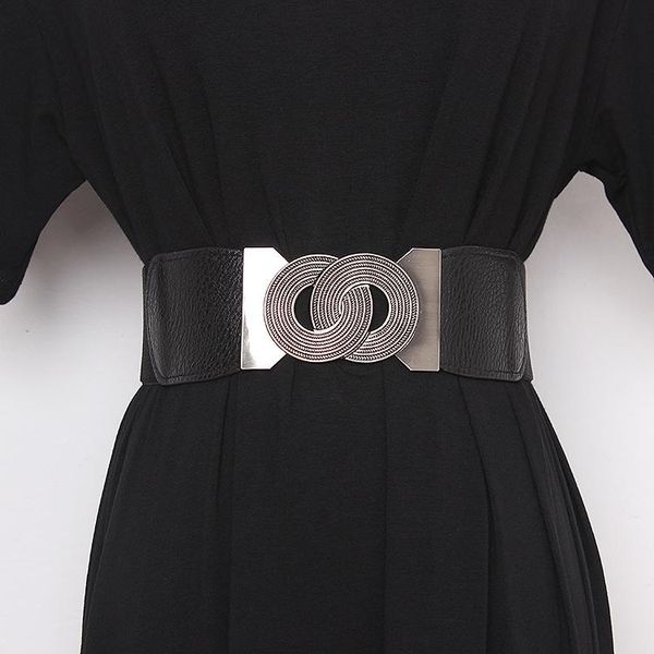 2020 spring autumn women pu elastic waist double belt round metal hook buckle waistband wide corset coat dress caestus strech, Black;brown
2020 spring autumn women pu elastic waist double belt round metal hook buckle waistband wide corset coat dress caestus strech, Black;brown