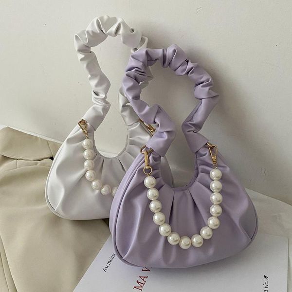 popular simple female daily bag women elegant handbag pleated pearl handle female travel underarm shoulder bag
popular simple female daily bag women elegant handbag pleated pearl handle female travel underarm shoulder bag